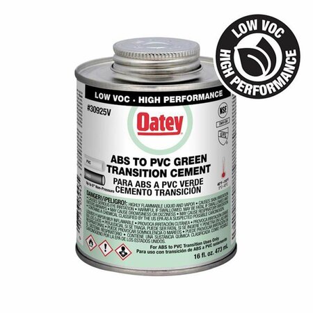 TINKERTOOLS 16 oz Transition Cement for ABS & PVC - Green TI3306939